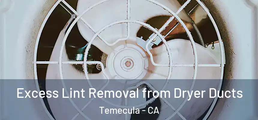 Excess Lint Removal from Dryer Ducts Temecula - CA